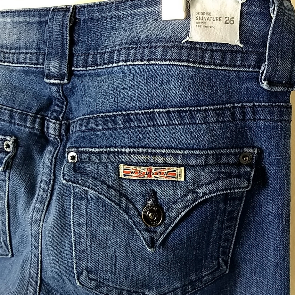 Hudson Signature Midrise Bootcut Jeans - 26 - Picture 5 of 10